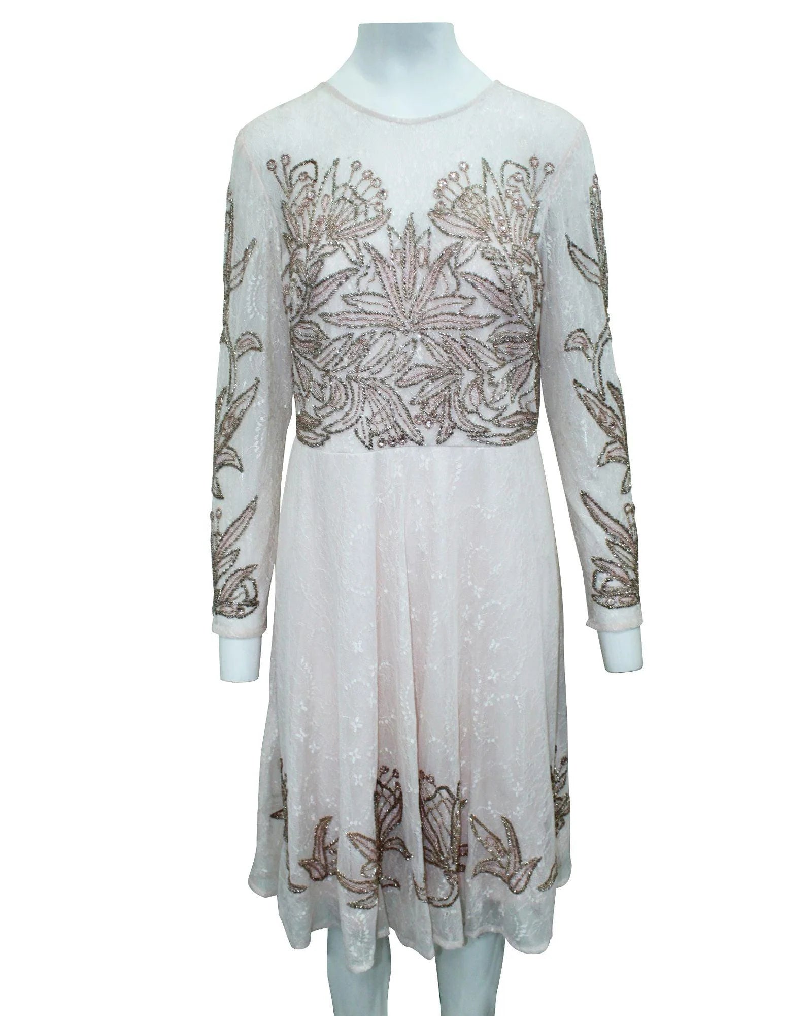 Multicolor Silk Cocktail Dress