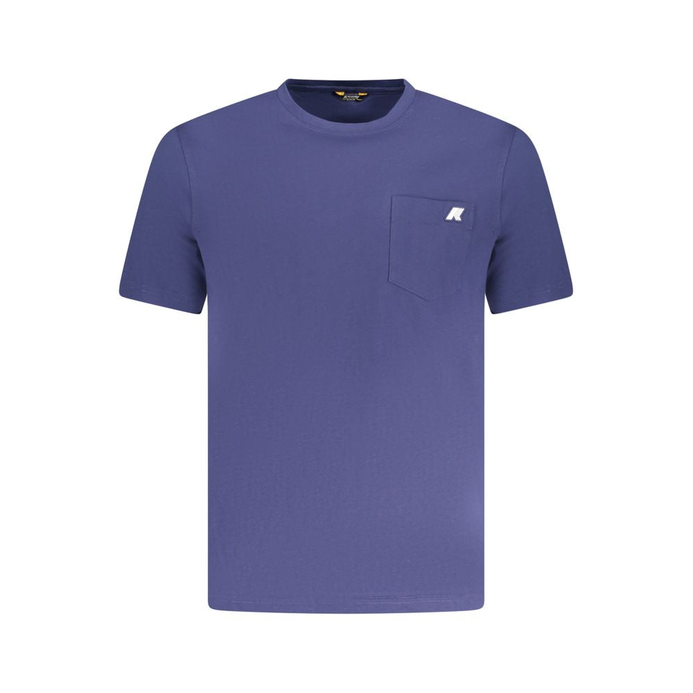 Blaues Baumwoll-T-Shirt