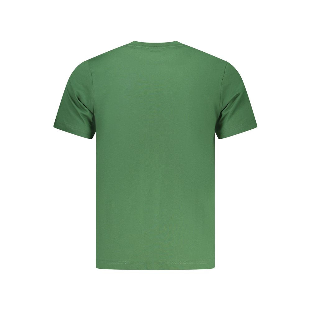 Green Cotton Men T-Shirt