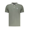 Green Cotton Men Polo