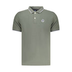 Green Cotton Men Polo