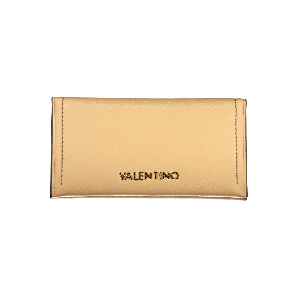 Beige Polyurethane Women's Wallet