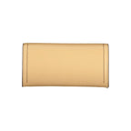 Beige Polyurethane Women's Wallet