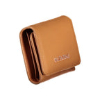 Brown Polyurethane Women's Wallet