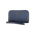 Blue Polyurethane Women Wallet