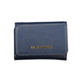 Blue Polyurethane Women's Wallet
