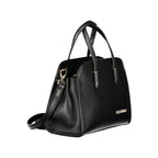 Damenhandtasche aus schwarzem Polyurethan