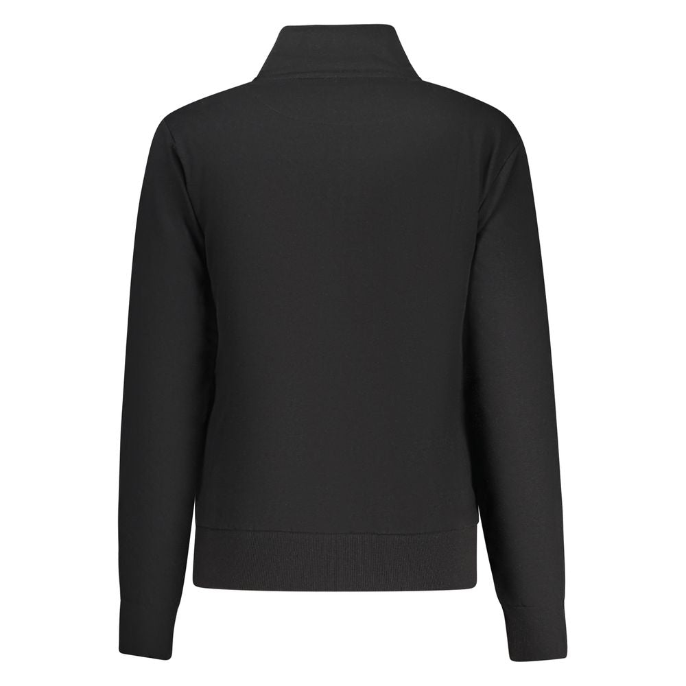 Schwarzes Baumwoll-Damen-Sweatshirt