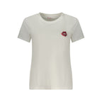 Damen-T-Shirt aus weißer Baumwolle