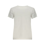 Damen-T-Shirt aus weißer Baumwolle