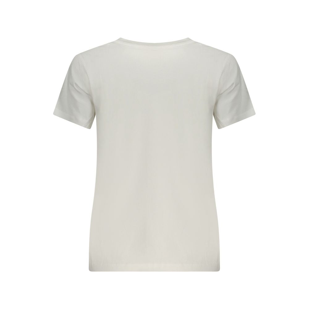 Damen-T-Shirt aus weißer Baumwolle