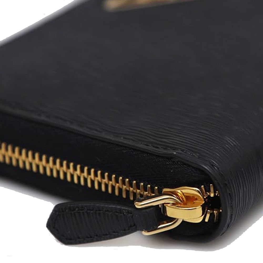 Brieftasche aus schwarzem Kalbsleder