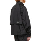Schwarze Polyamid-Shell-Jacke