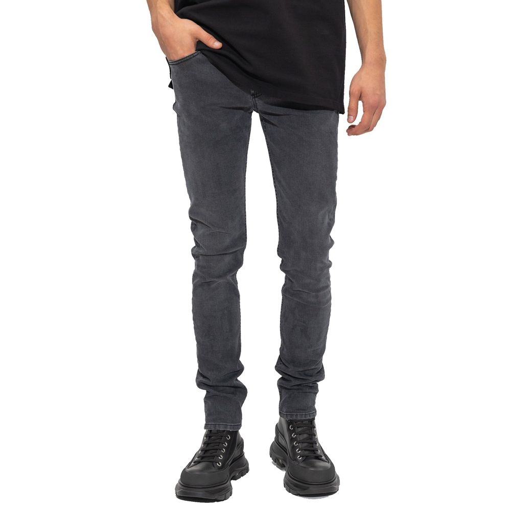 Schwarze Skinny Jeans aus Baumwolle