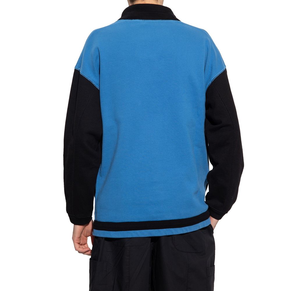 Blaues Baumwoll-Sweatshirt