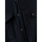 Blue Marabou Coat