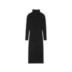 Schwarzes Kaschmir-Freizeitkleid