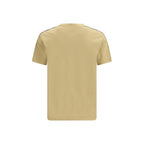 Beiges Baumwoll-T-Shirt