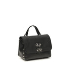 Black Calf Leather Bos Taurus Handbag