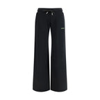 Black Cotton Casual Pants