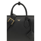 Black Calf Leather Bos Taurus Handbag