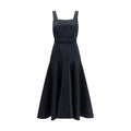 Blue Polyester Casual Dress