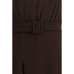 Brown Polyester Casual Dress