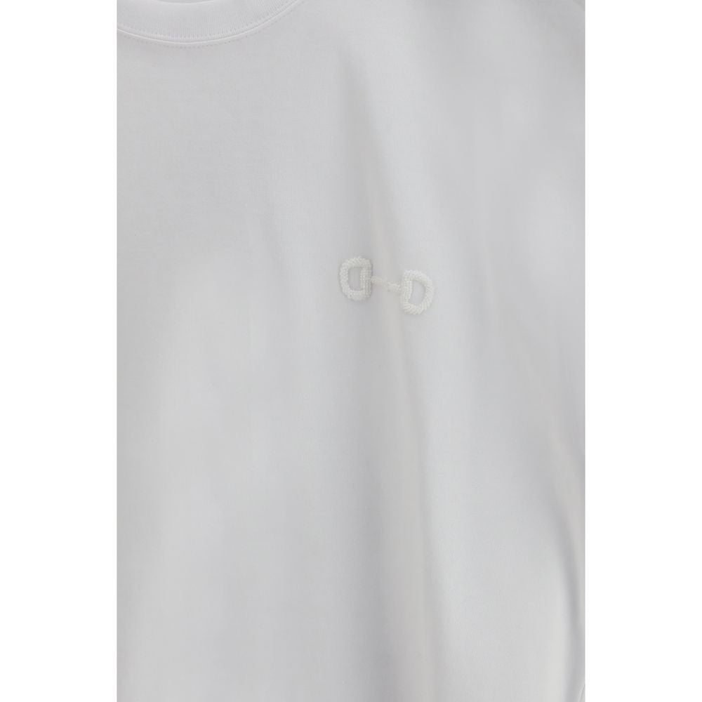 Weißes Baumwoll-T-Shirt