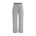 Pantalone casual in cotone grigio
