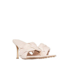Mehrfarbige Leder-Mules