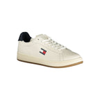 White Polyurethane Men's Sneaker