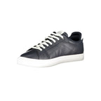 Blue Polyurethane Men Sneaker