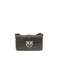 Schultertasche aus Bicolor-Leder