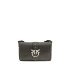 Schultertasche aus Bicolor-Leder