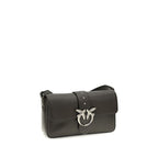 Schultertasche aus Bicolor-Leder