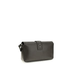Schultertasche aus Bicolor-Leder