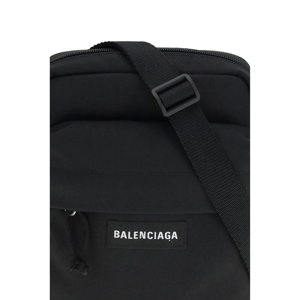Borsa a Tracolla Nera in Poliammide