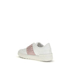 Weiße Kalbsleder-Sneaker (Bos Taurus)