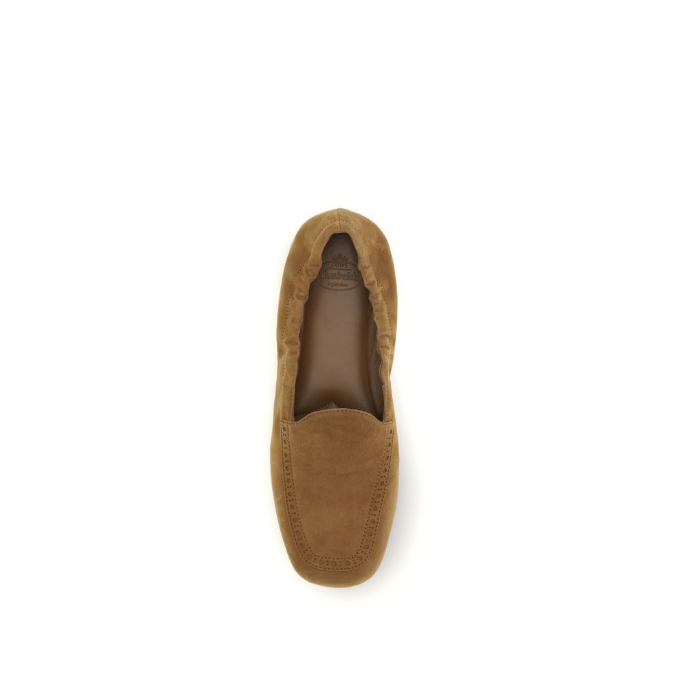 Mocassini slip-on in pelle di vitello marrone (Bos Taurus)