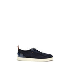 Blaue Kalbsleder Bos Taurus Low Top Sneakers