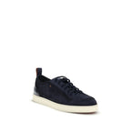Blaue Kalbsleder Bos Taurus Low Top Sneakers