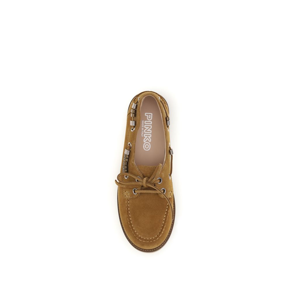 Mocassini slip-on in pelle di vitello marrone (Bos Taurus)