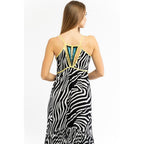 Black Viscose Casual Dress