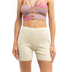 Beige Nylon Leggings