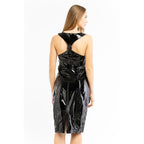 Black Polyethylene Cocktail Dress