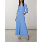 Abito casual in poliestere blu