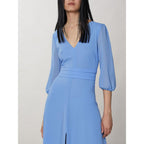 Abito casual in poliestere blu