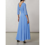 Abito casual in poliestere blu