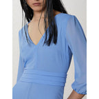 Abito casual in poliestere blu