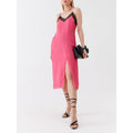 Fuchsia Viscose Casual Dress